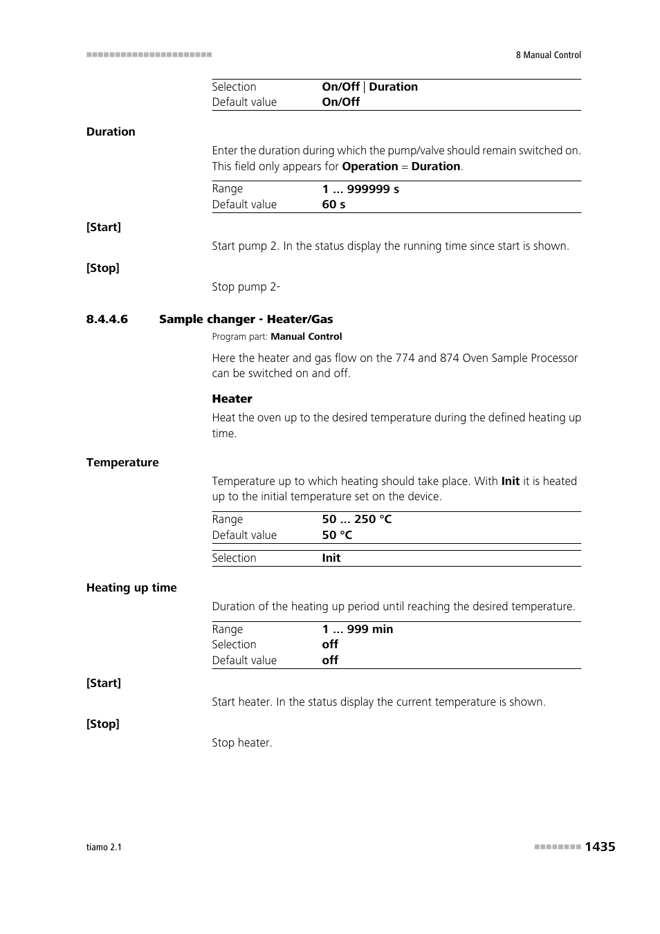 6 sample changer - heater/gas, Heater/gas | Metrohm tiamo 2.1 Manual User Manual | Page 1449 / 1532