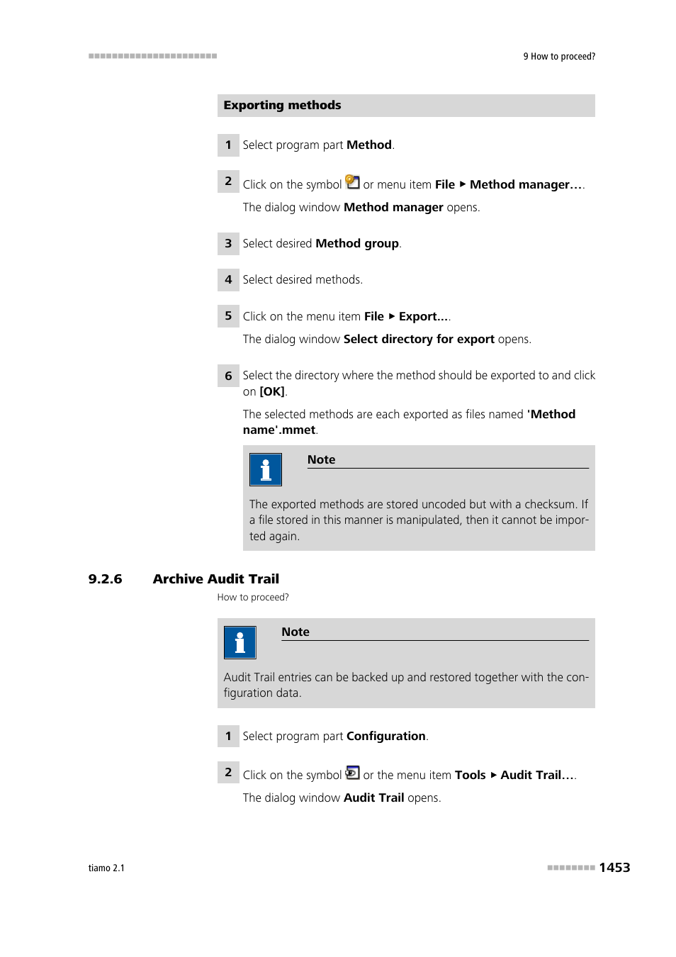 6 archive audit trail, Archive audit trail 3 | Metrohm tiamo 2.1 Manual User Manual | Page 1467 / 1532