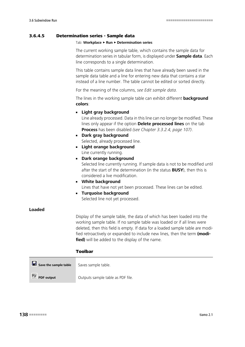 5 determination series - sample data, Edit sample table | Metrohm tiamo 2.1 Manual User Manual | Page 152 / 1532