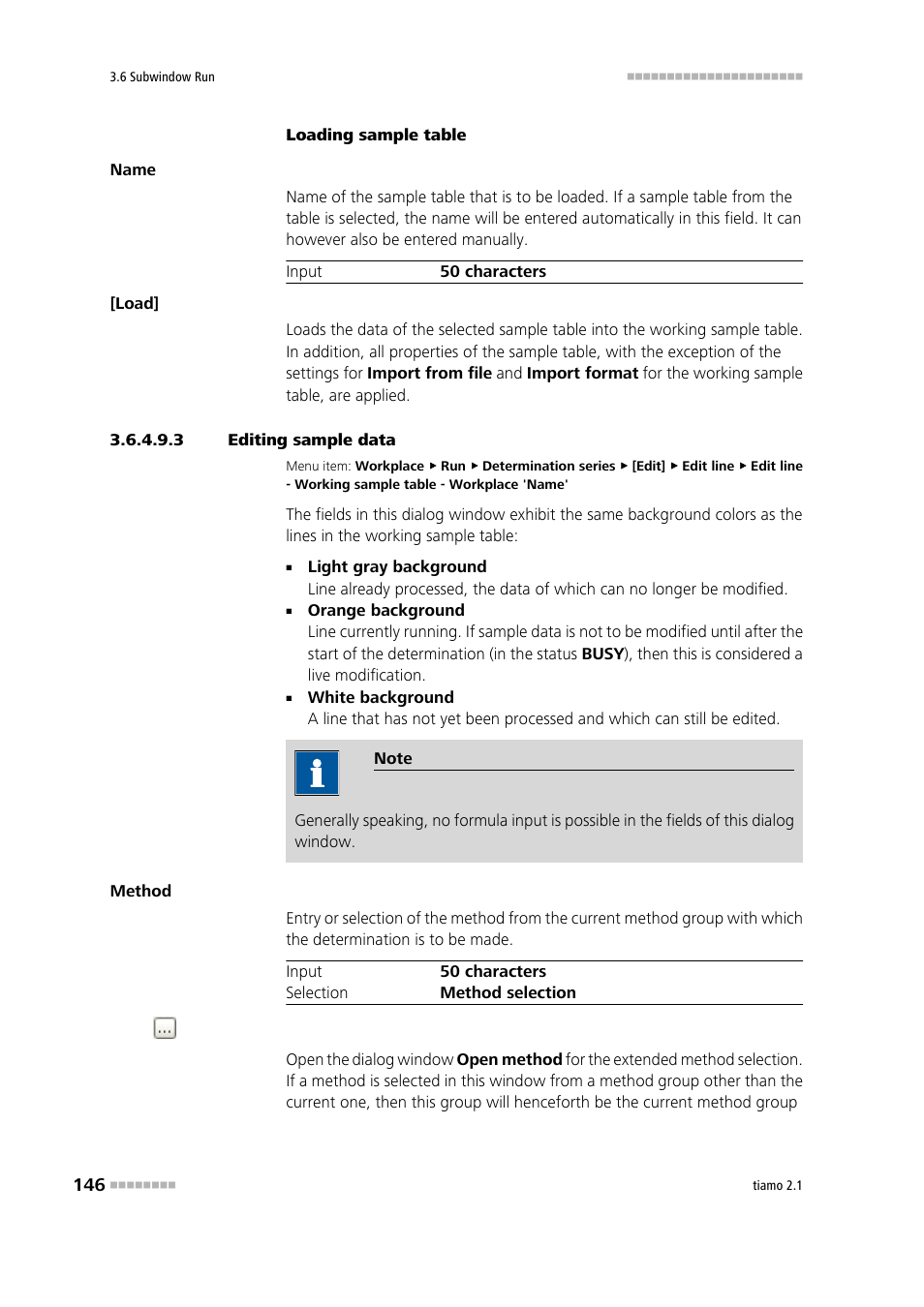 3 editing sample data, Enter sample data, Modify sample data live | Metrohm tiamo 2.1 Manual User Manual | Page 160 / 1532