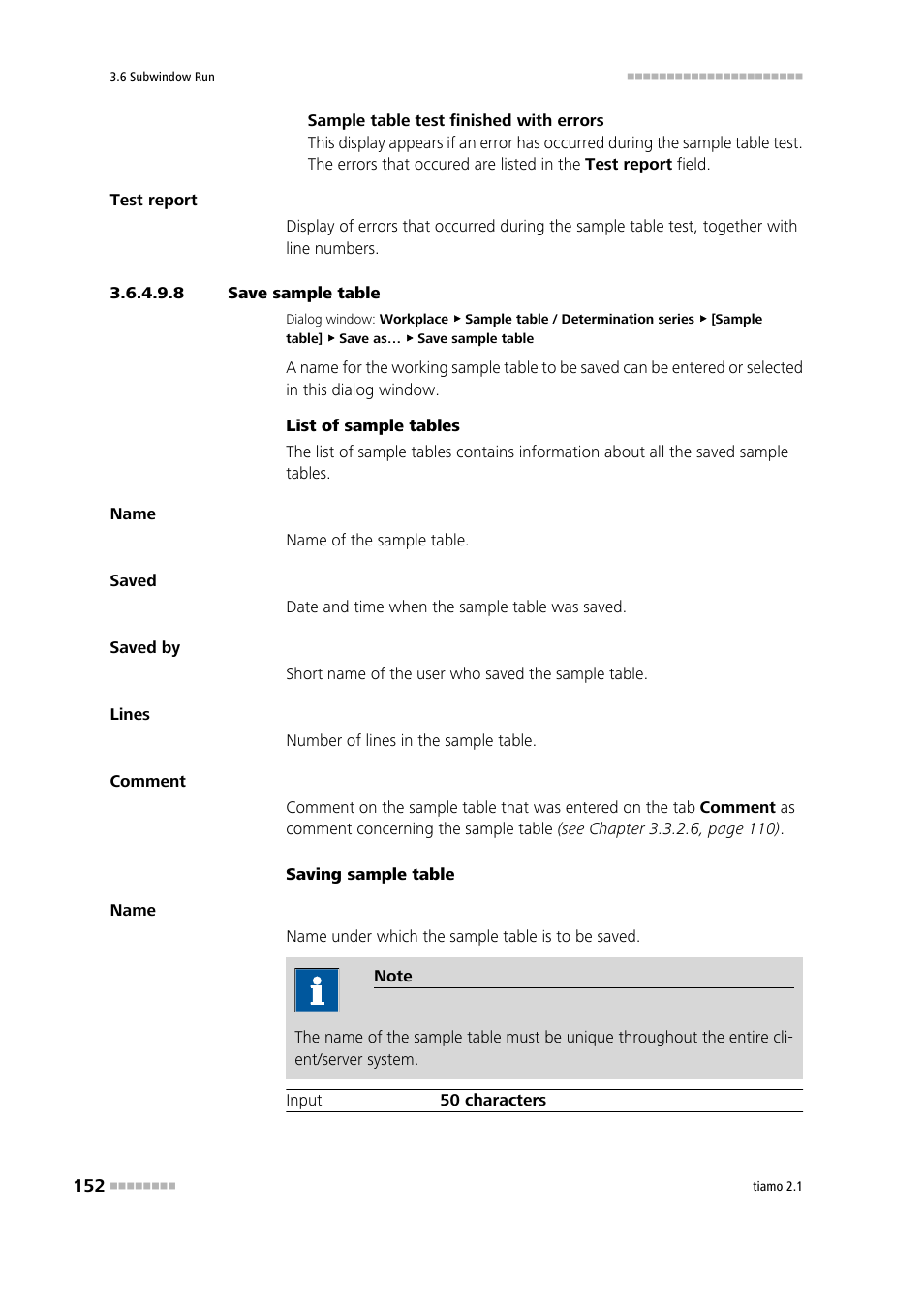 8 save sample table | Metrohm tiamo 2.1 Manual User Manual | Page 166 / 1532