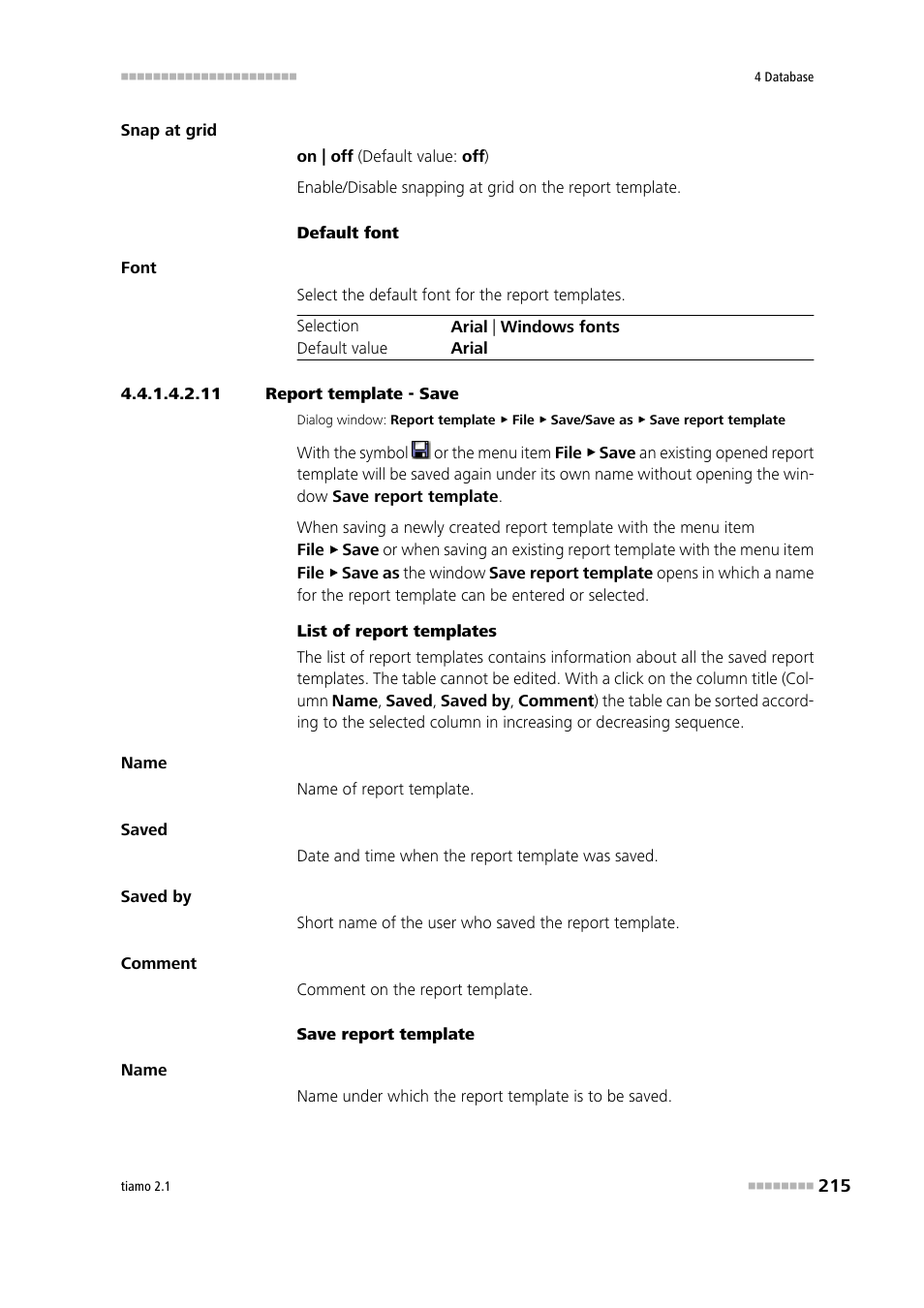 11 report template - save, Save report template | Metrohm tiamo 2.1 Manual User Manual | Page 229 / 1532