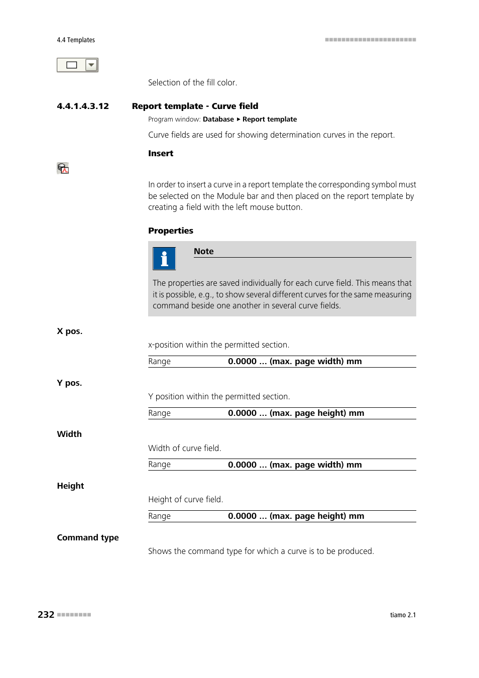 12 report template - curve field, Curve | Metrohm tiamo 2.1 Manual User Manual | Page 246 / 1532