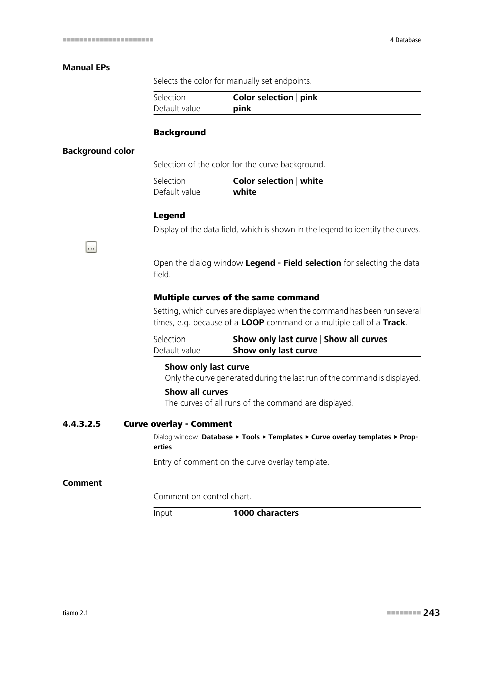 5 curve overlay - comment, Comment | Metrohm tiamo 2.1 Manual User Manual | Page 257 / 1532