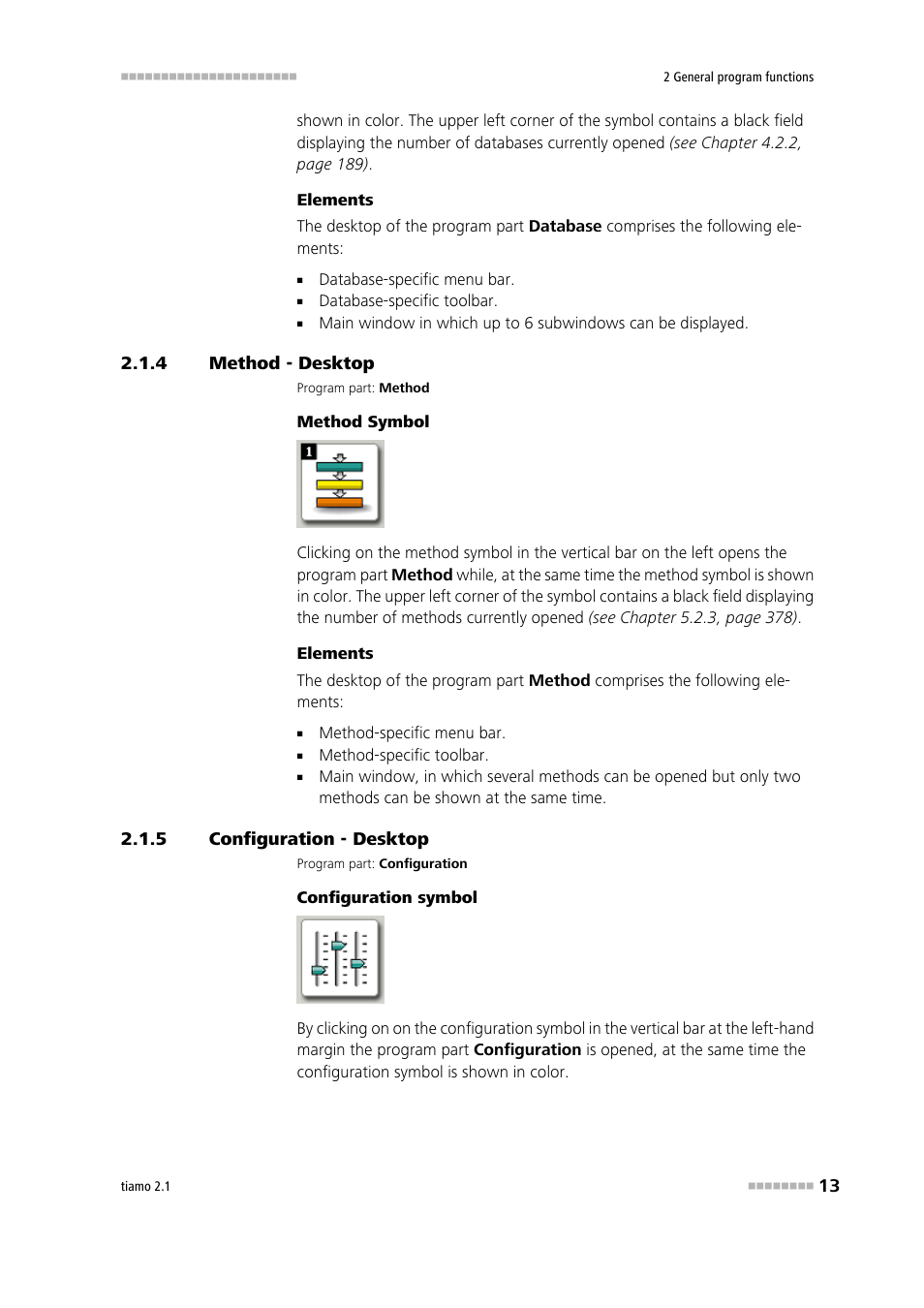 4 method - desktop, 5 configuration - desktop, Method - desktop | Configuration - desktop, Configuration - desktop 3, Method, Configura, Tion | Metrohm tiamo 2.1 Manual User Manual | Page 27 / 1532