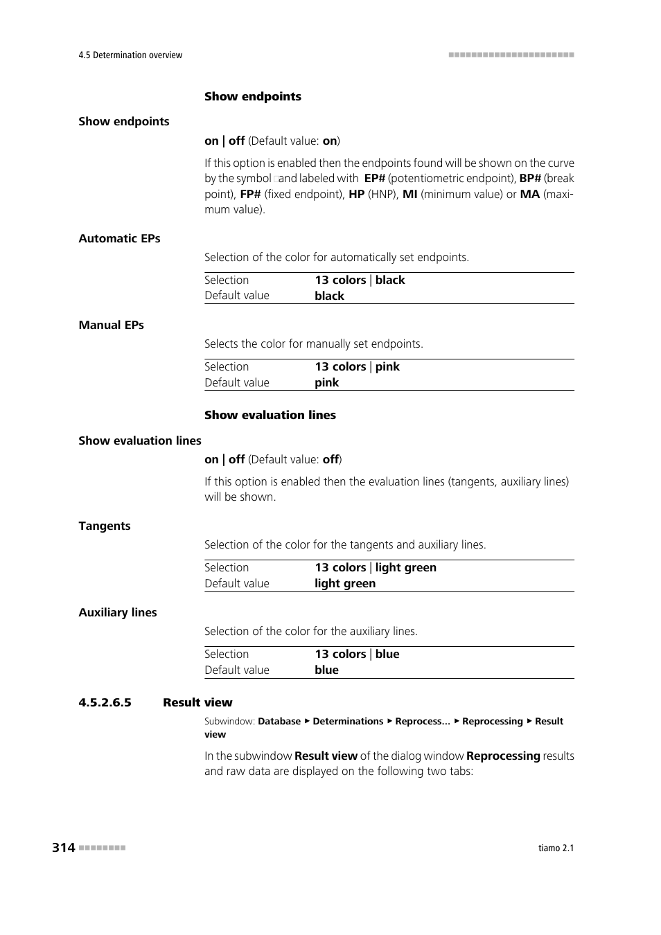 5 result view | Metrohm tiamo 2.1 Manual User Manual | Page 328 / 1532