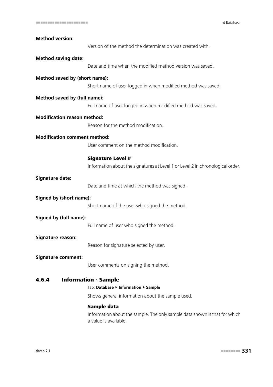 4 information - sample, Information - sample, Sample | Metrohm tiamo 2.1 Manual User Manual | Page 345 / 1532