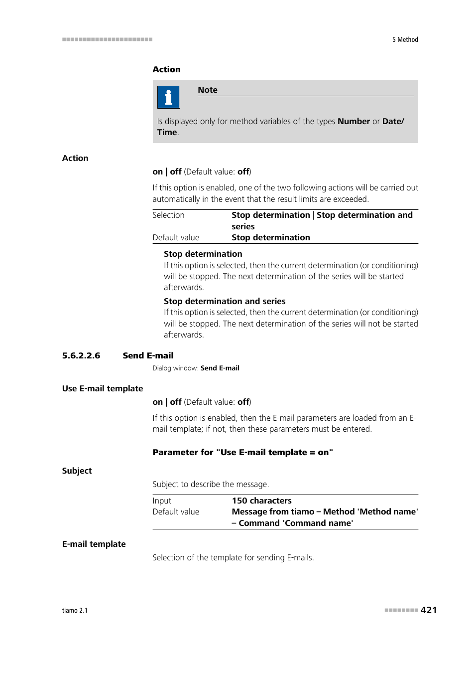 6 send e-mail | Metrohm tiamo 2.1 Manual User Manual | Page 435 / 1532
