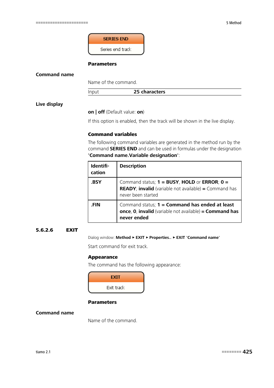 6 exit, Exit | Metrohm tiamo 2.1 Manual User Manual | Page 439 / 1532