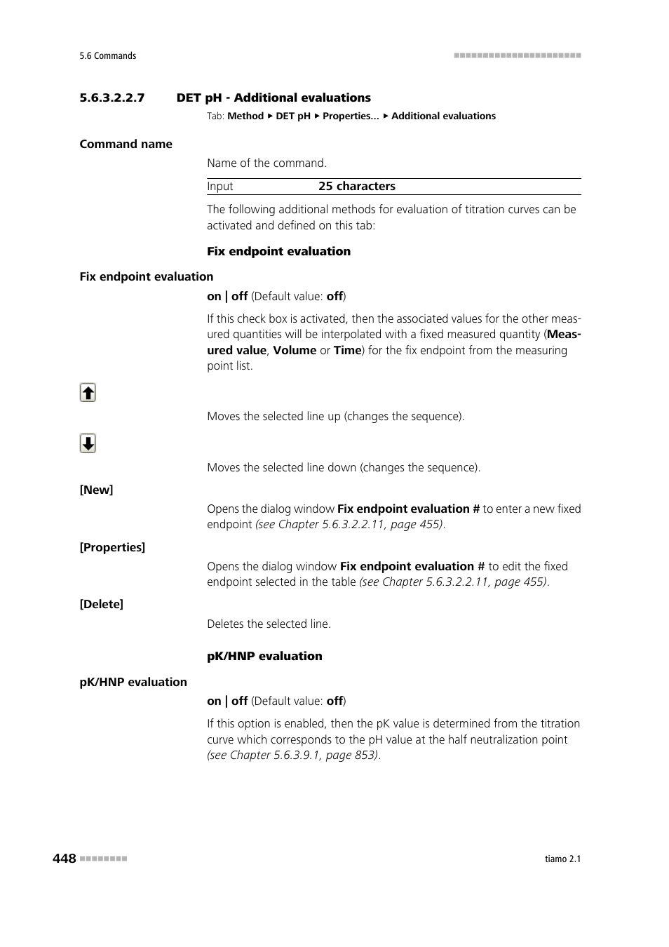 7 det ph - additional evaluations, Additional evaluations | Metrohm tiamo 2.1 Manual User Manual | Page 462 / 1532