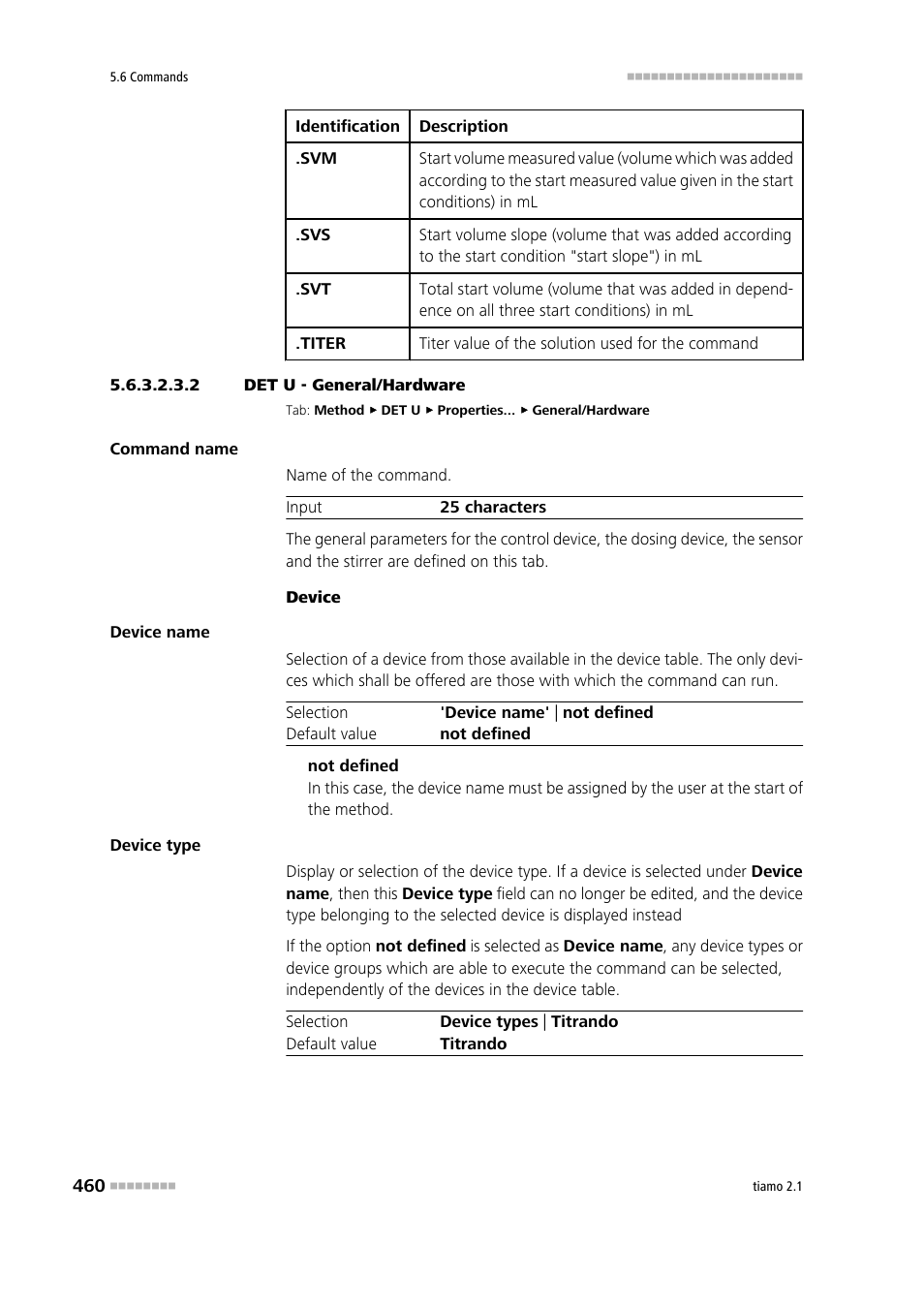 2 det u - general/hardware, General/hardware | Metrohm tiamo 2.1 Manual User Manual | Page 474 / 1532