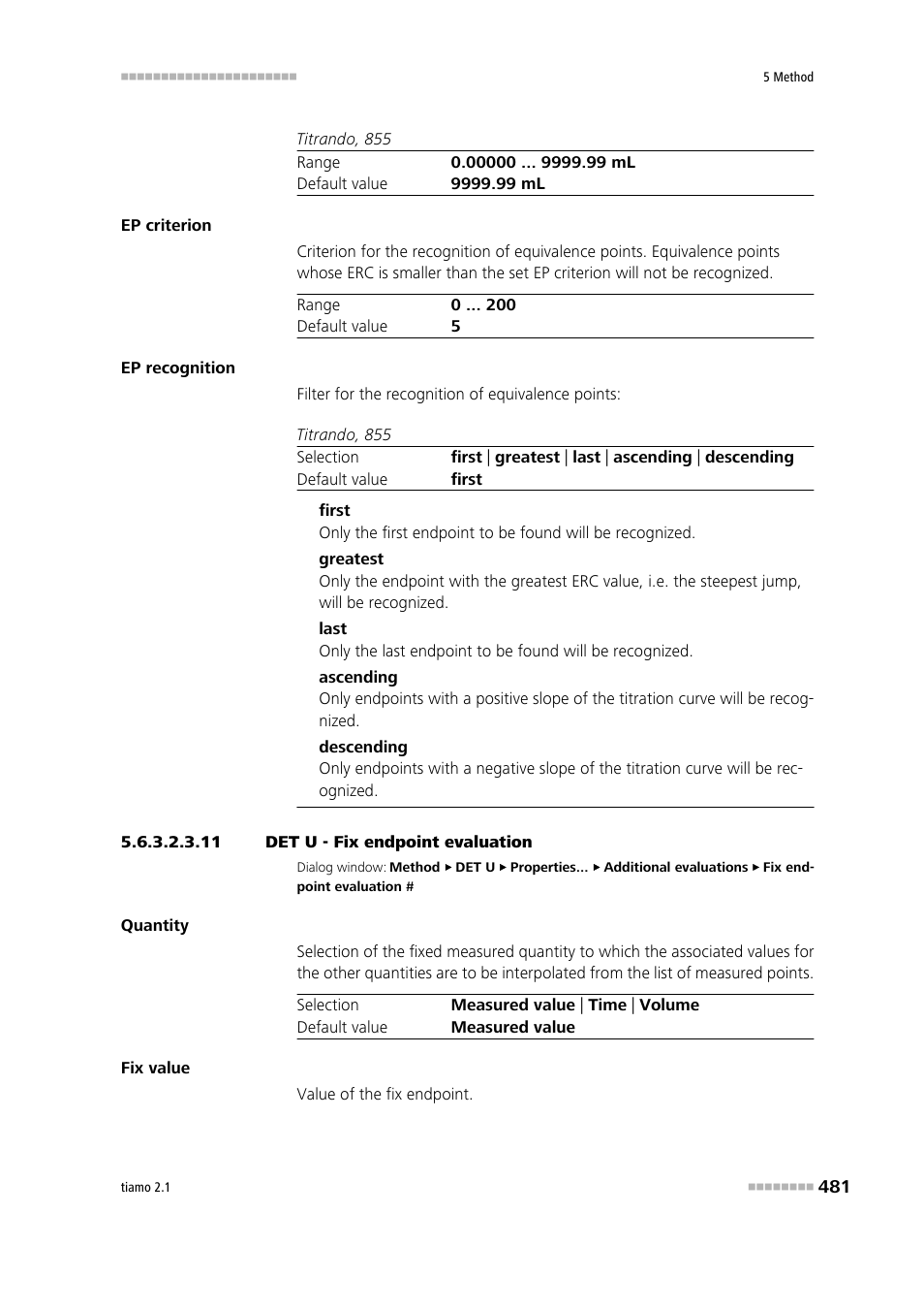 11 det u - fix endpoint evaluation | Metrohm tiamo 2.1 Manual User Manual | Page 495 / 1532