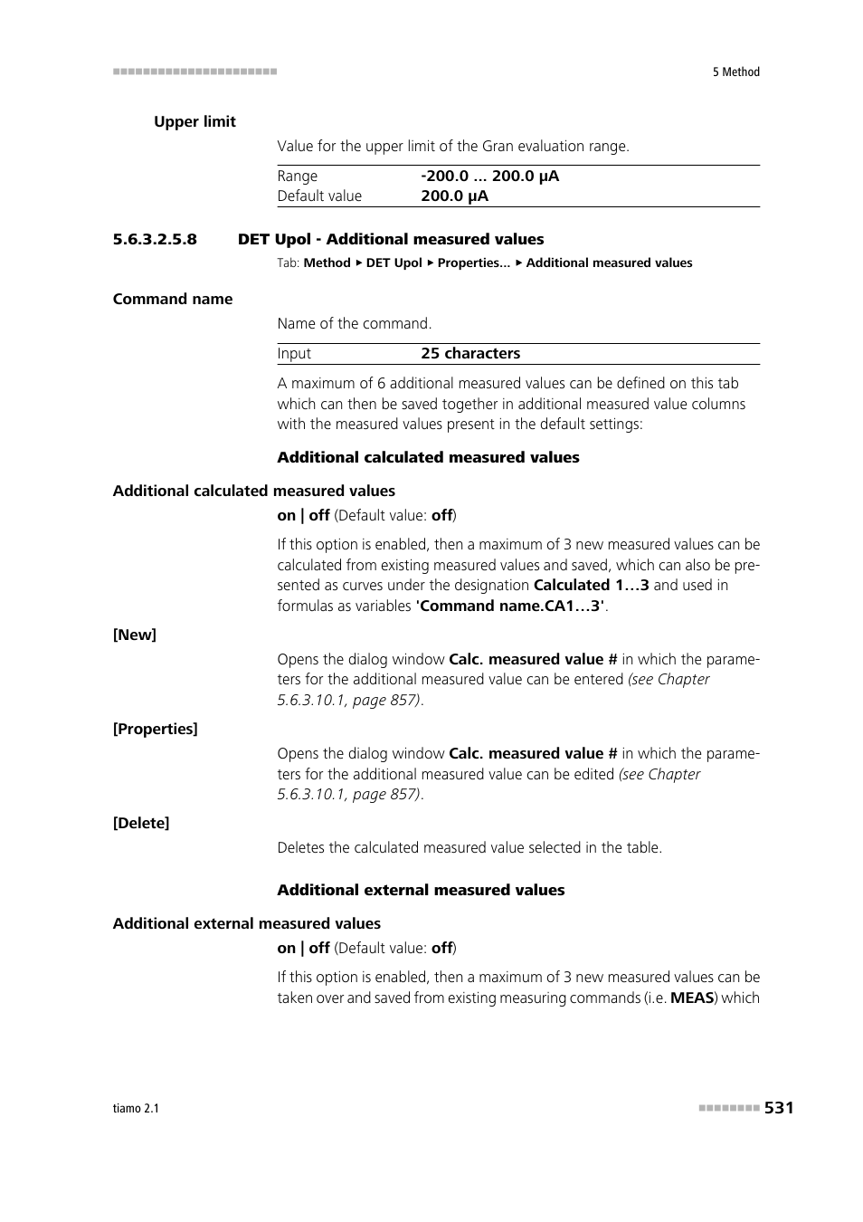 8 det upol - additional measured values | Metrohm tiamo 2.1 Manual User Manual | Page 545 / 1532
