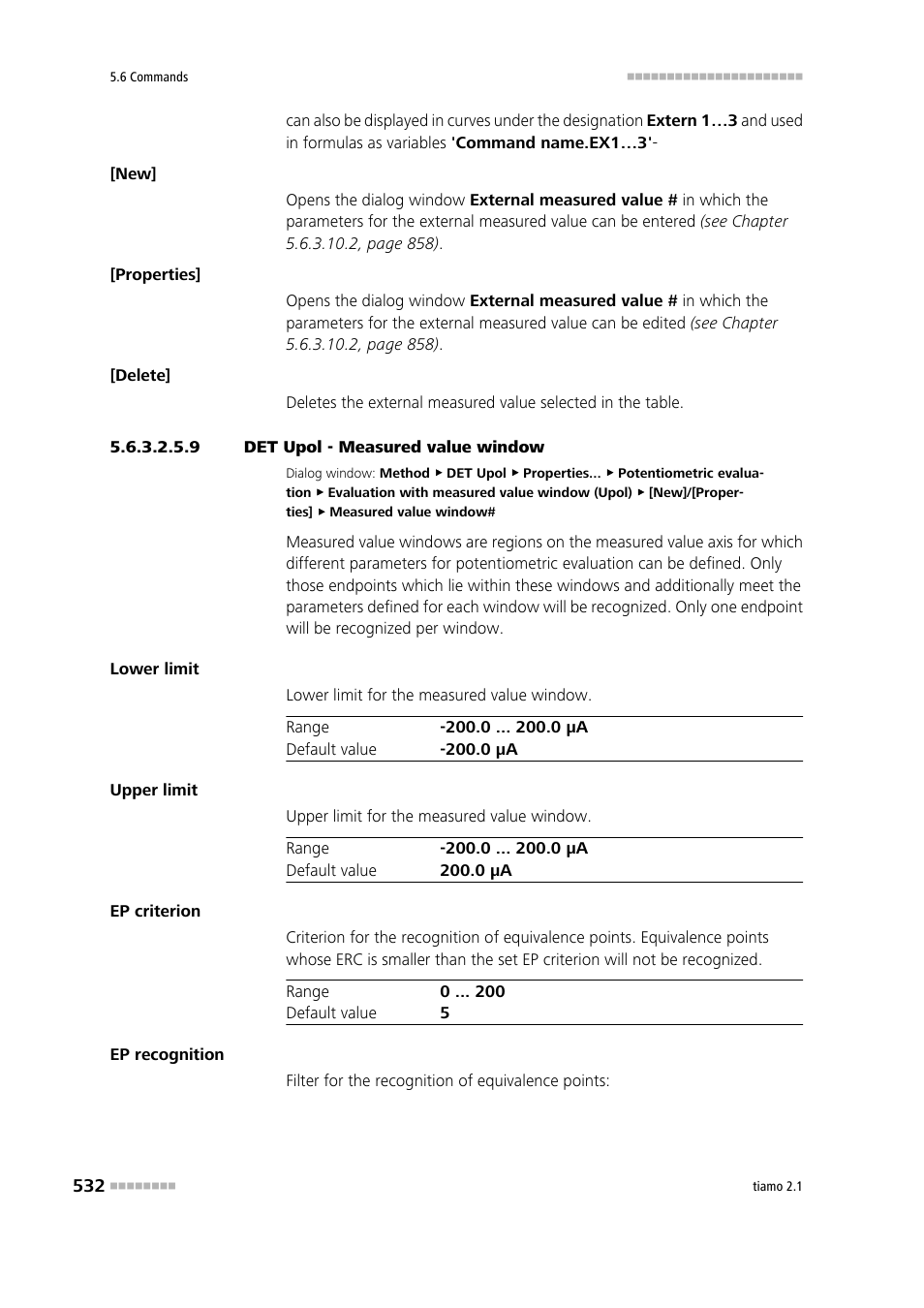 9 det upol - measured value window | Metrohm tiamo 2.1 Manual User Manual | Page 546 / 1532