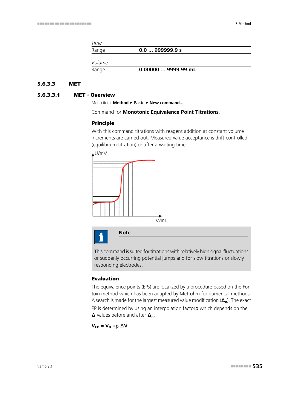 3 met, 1 met - overview | Metrohm tiamo 2.1 Manual User Manual | Page 549 / 1532