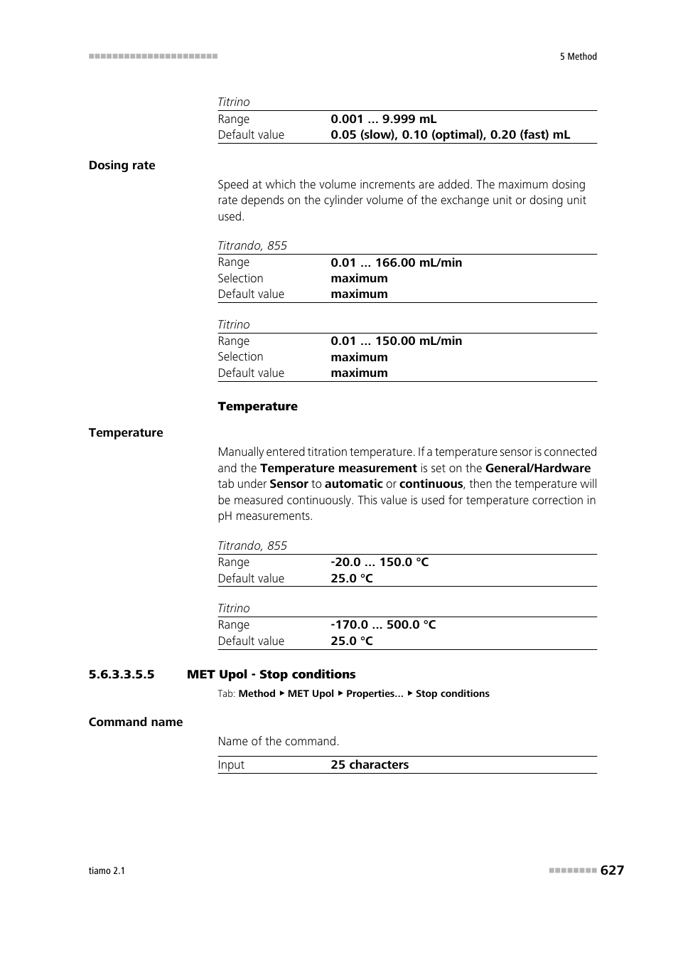 5 met upol - stop conditions, Stop conditions | Metrohm tiamo 2.1 Manual User Manual | Page 641 / 1532