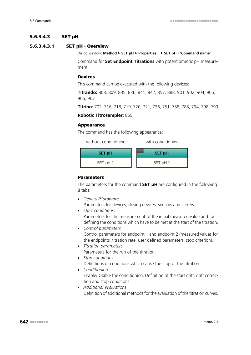 3 set ph, 1 set ph - overview, Set ph | Metrohm tiamo 2.1 Manual User Manual | Page 656 / 1532