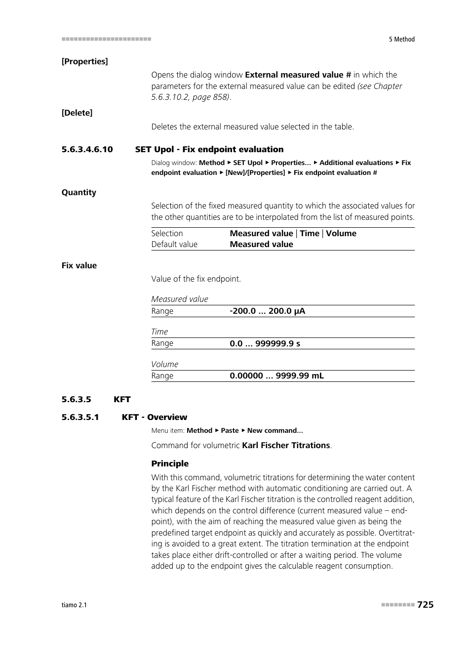 10 set upol - fix endpoint evaluation, 5 kft, 1 kft - overview | Metrohm tiamo 2.1 Manual User Manual | Page 739 / 1532