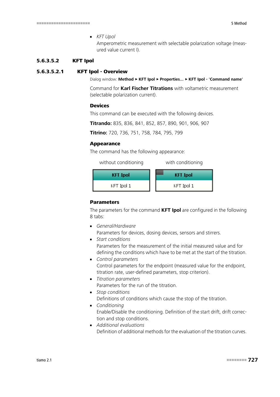 2 kft ipol, 1 kft ipol - overview | Metrohm tiamo 2.1 Manual User Manual | Page 741 / 1532