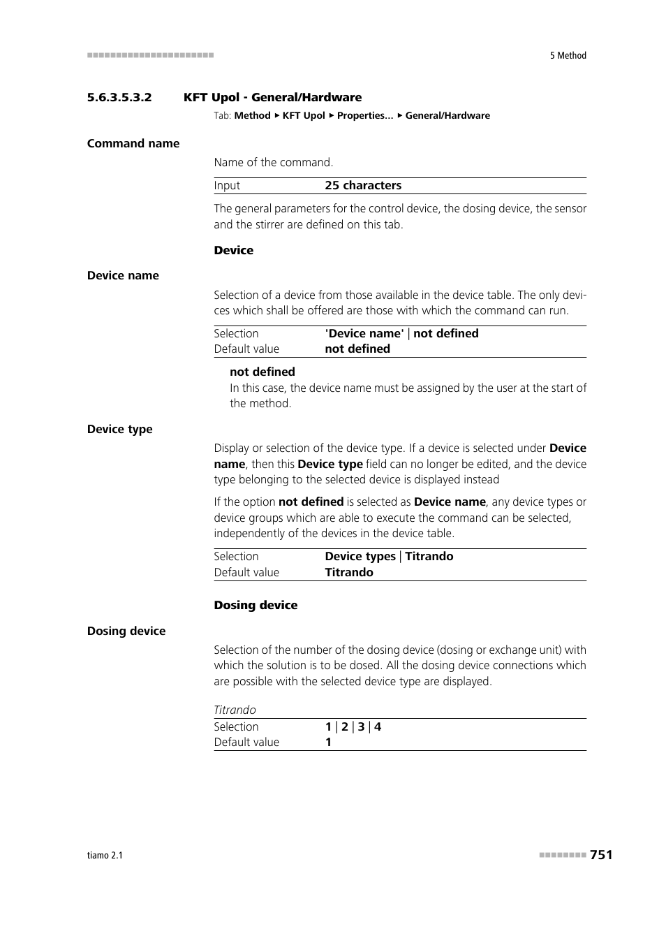 2 kft upol - general/hardware, General/hardware | Metrohm tiamo 2.1 Manual User Manual | Page 765 / 1532