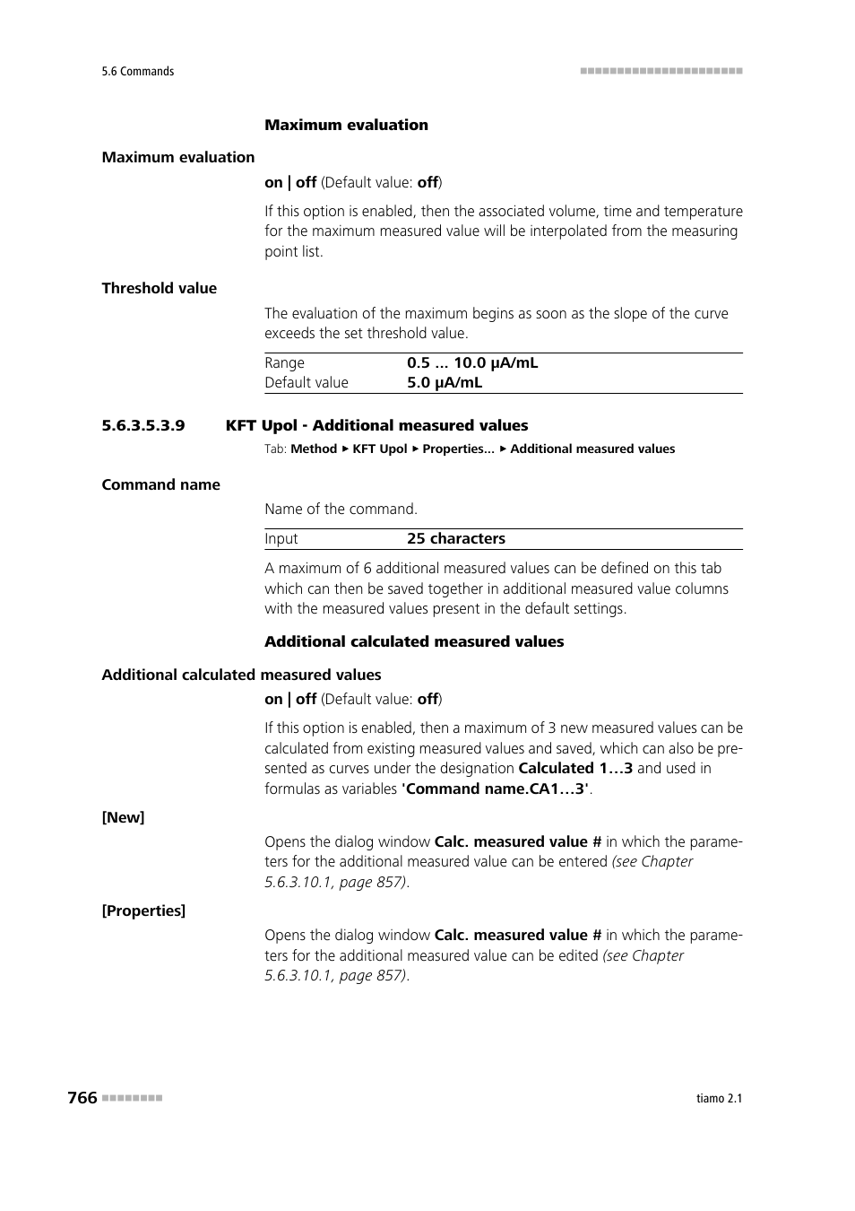 9 kft upol - additional measured values, Additional measured values | Metrohm tiamo 2.1 Manual User Manual | Page 780 / 1532