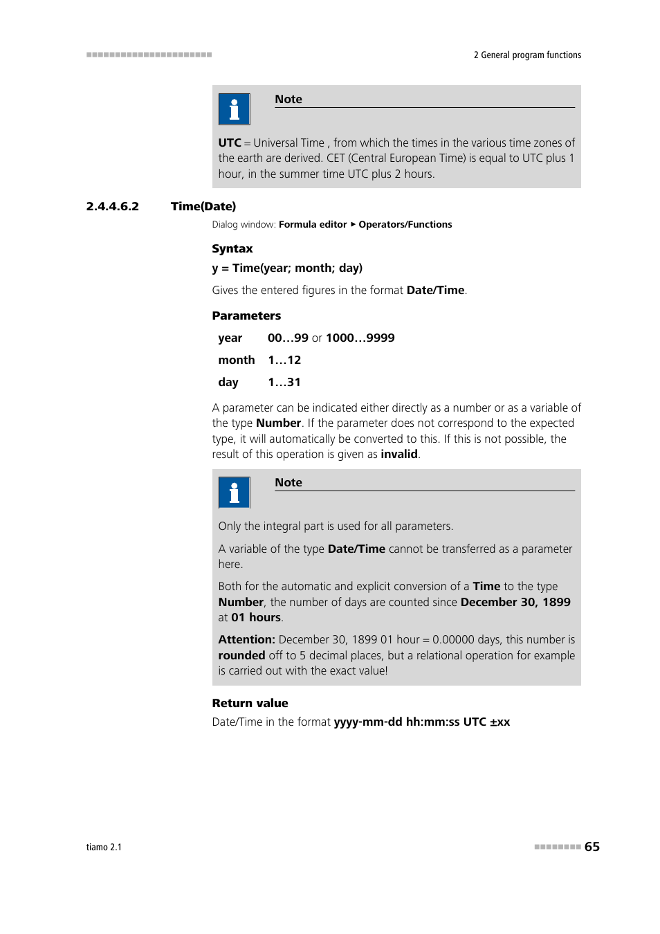 2 time(date), Time(date) | Metrohm tiamo 2.1 Manual User Manual | Page 79 / 1532