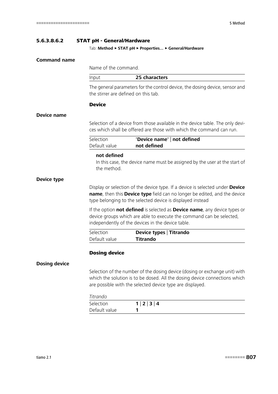 2 stat ph - general/hardware, General/hardware | Metrohm tiamo 2.1 Manual User Manual | Page 821 / 1532