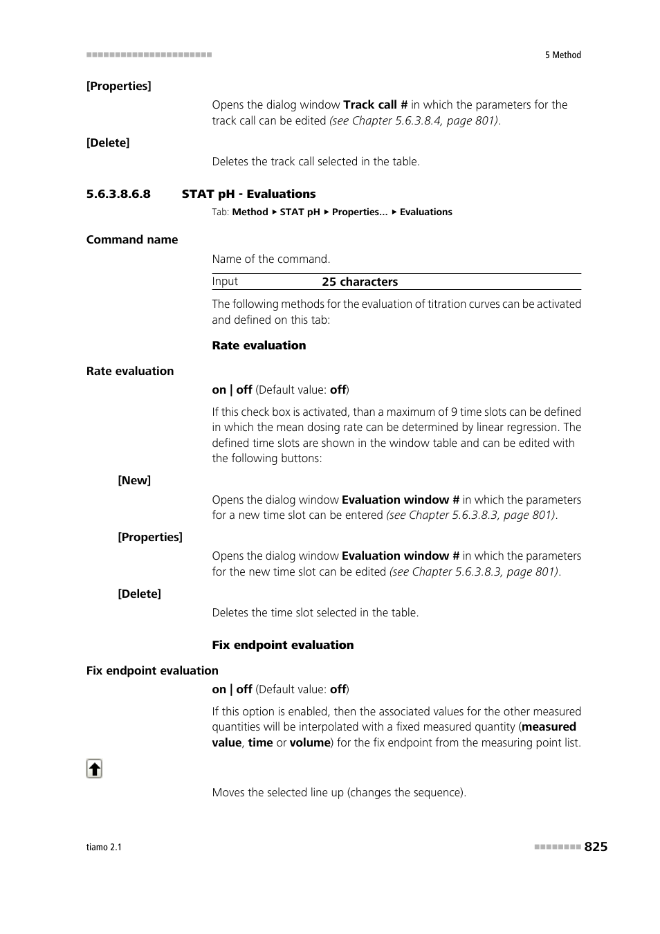 8 stat ph - evaluations, Evaluations | Metrohm tiamo 2.1 Manual User Manual | Page 839 / 1532