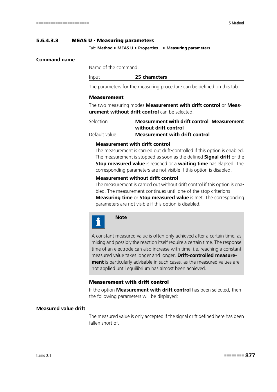 3 meas u - measuring parameters, Measuring parameters | Metrohm tiamo 2.1 Manual User Manual | Page 891 / 1532