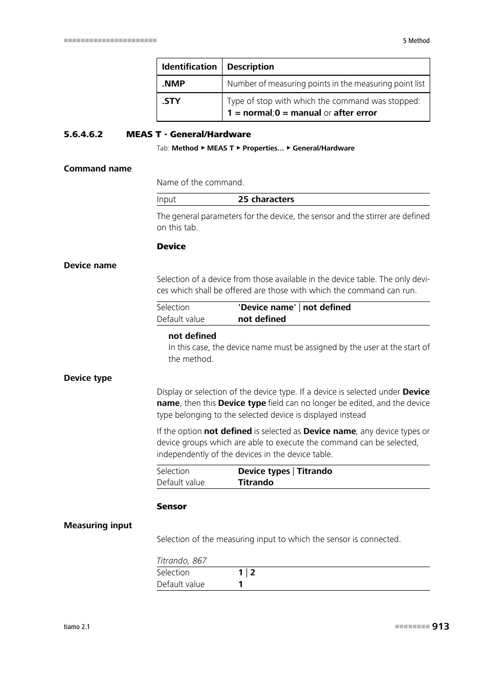 2 meas t - general/hardware, General/hardware | Metrohm tiamo 2.1 Manual User Manual | Page 927 / 1532