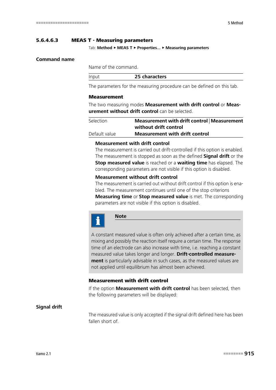 3 meas t - measuring parameters, Measuring parameters | Metrohm tiamo 2.1 Manual User Manual | Page 929 / 1532