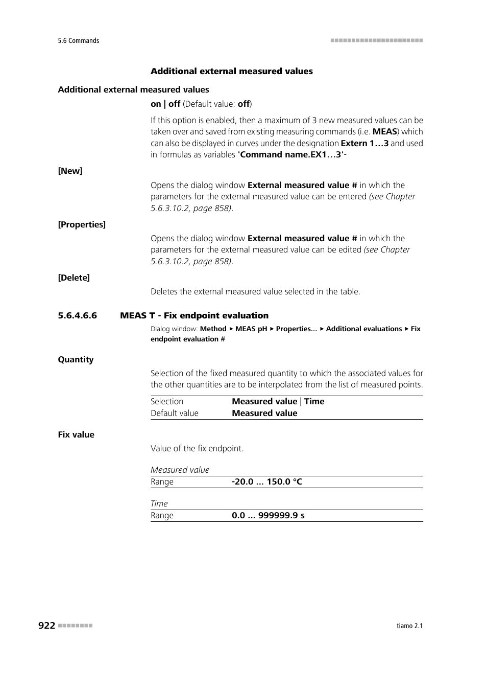 6 meas t - fix endpoint evaluation | Metrohm tiamo 2.1 Manual User Manual | Page 936 / 1532