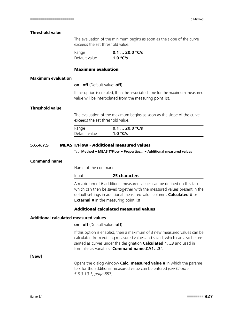 5 meas t/flow - additional measured values, Additional measured values | Metrohm tiamo 2.1 Manual User Manual | Page 941 / 1532