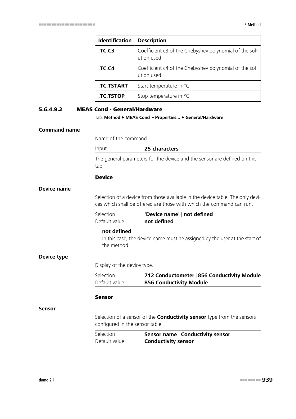 2 meas cond - general/hardware | Metrohm tiamo 2.1 Manual User Manual | Page 953 / 1532