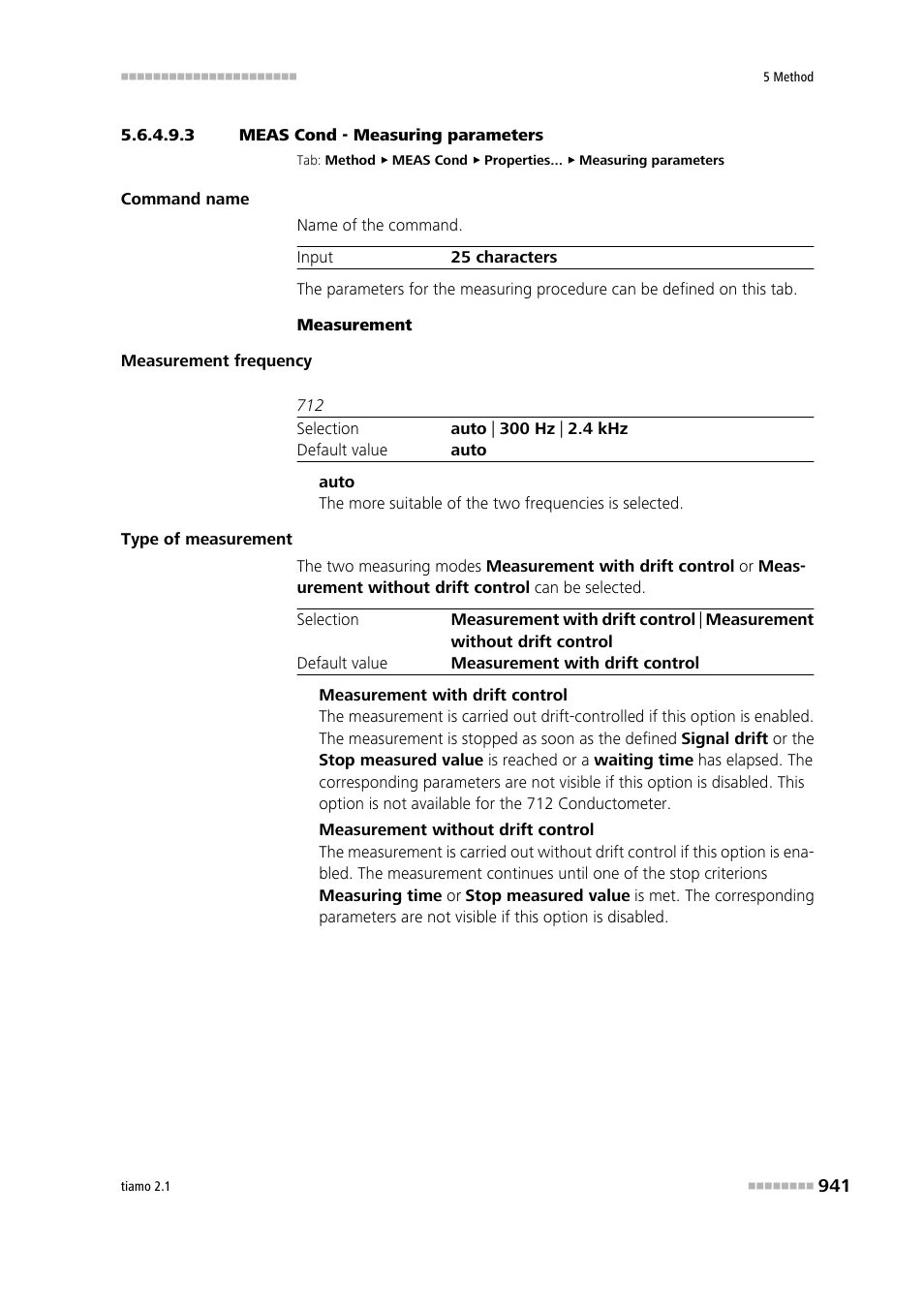 3 meas cond - measuring parameters | Metrohm tiamo 2.1 Manual User Manual | Page 955 / 1532