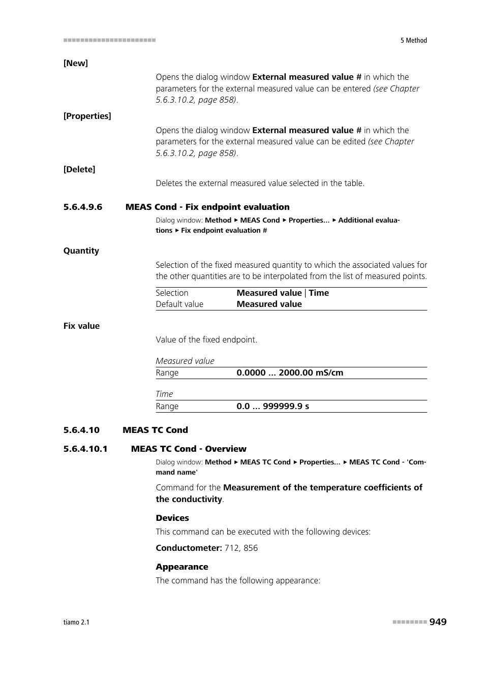 6 meas cond - fix endpoint evaluation, 10 meas tc cond, 1 meas tc cond - overview | Meas tc cond | Metrohm tiamo 2.1 Manual User Manual | Page 963 / 1532