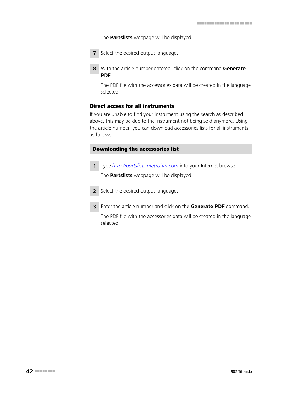 Metrohm 902 Titrando User Manual | Page 50 / 52