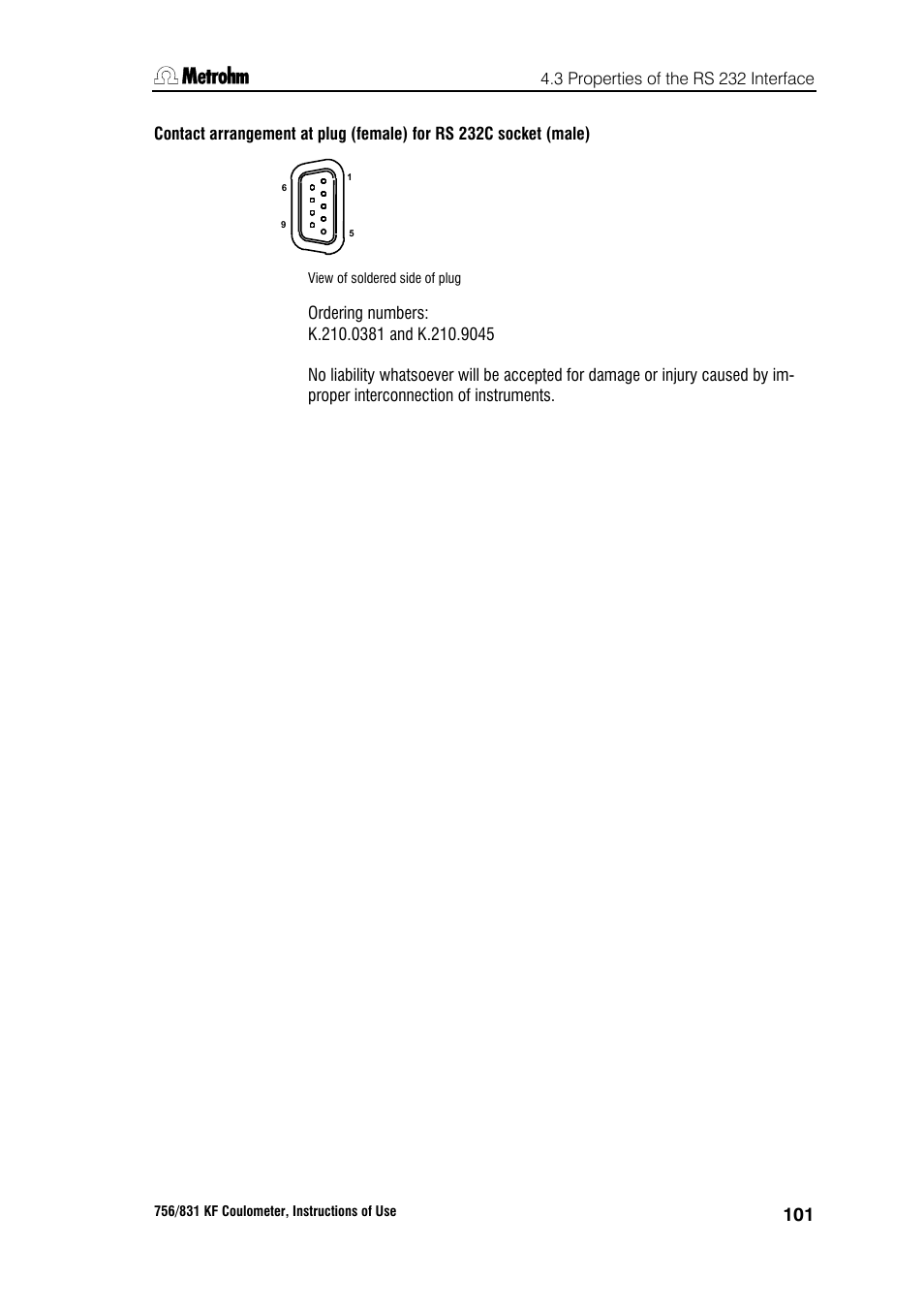 Metrohm 756 KF Coulometer User Manual | Page 109 / 163