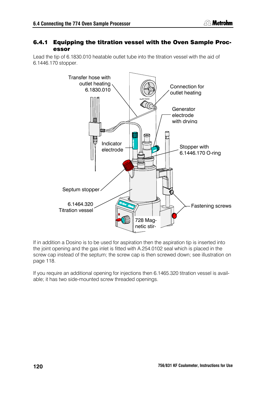 Metrohm 756 KF Coulometer User Manual | Page 128 / 163