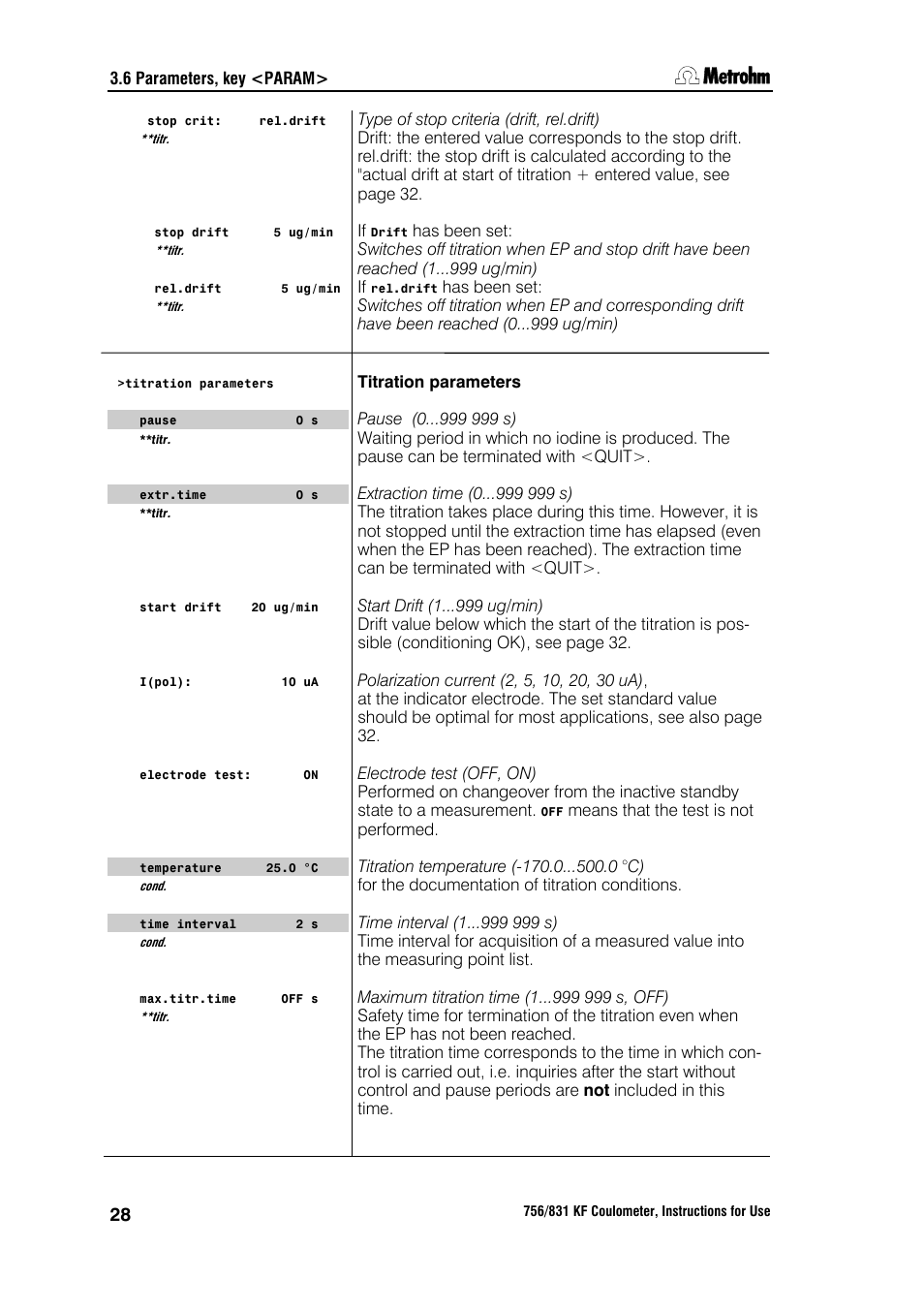 Metrohm 756 KF Coulometer User Manual | Page 36 / 163
