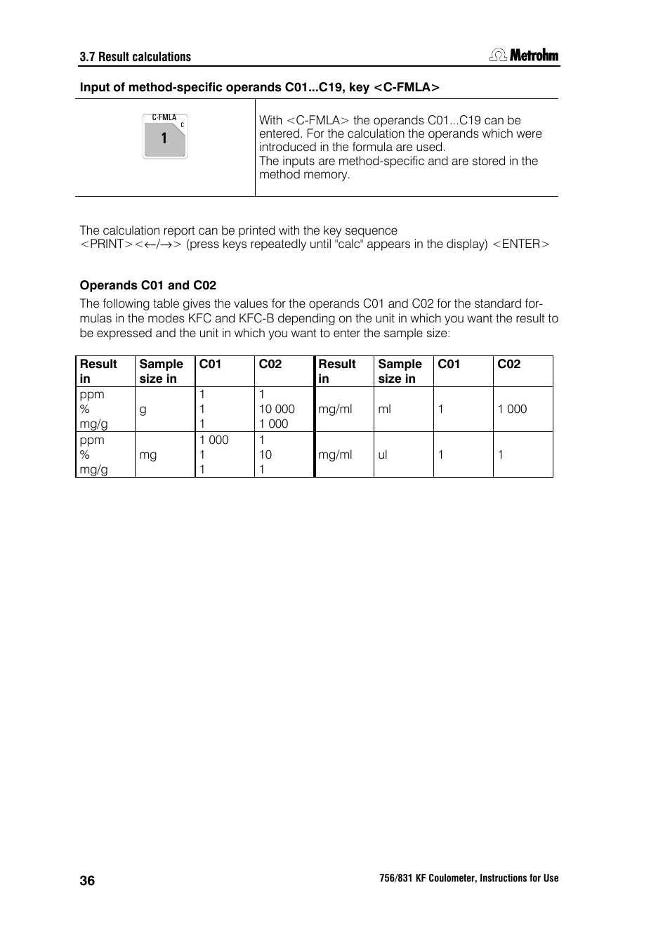 Metrohm 756 KF Coulometer User Manual | Page 44 / 163