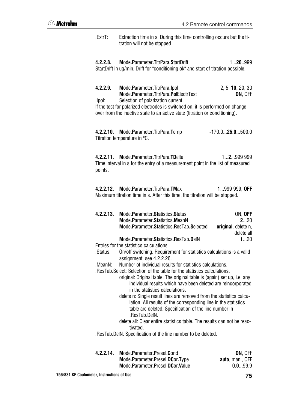 Metrohm 756 KF Coulometer User Manual | Page 83 / 163