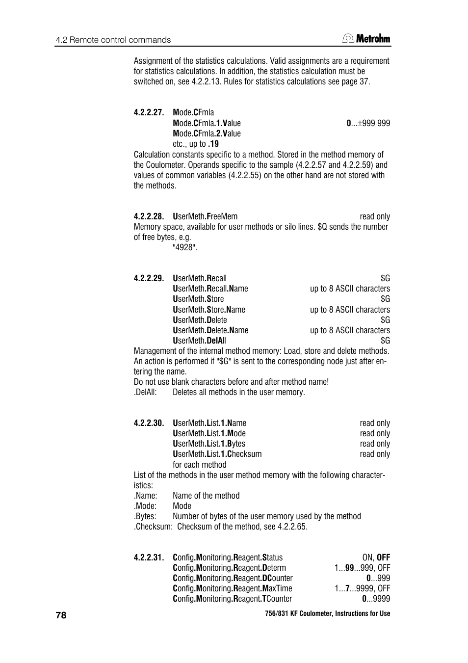 Metrohm 756 KF Coulometer User Manual | Page 86 / 163