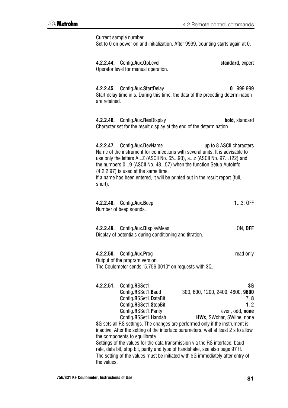 Metrohm 756 KF Coulometer User Manual | Page 89 / 163