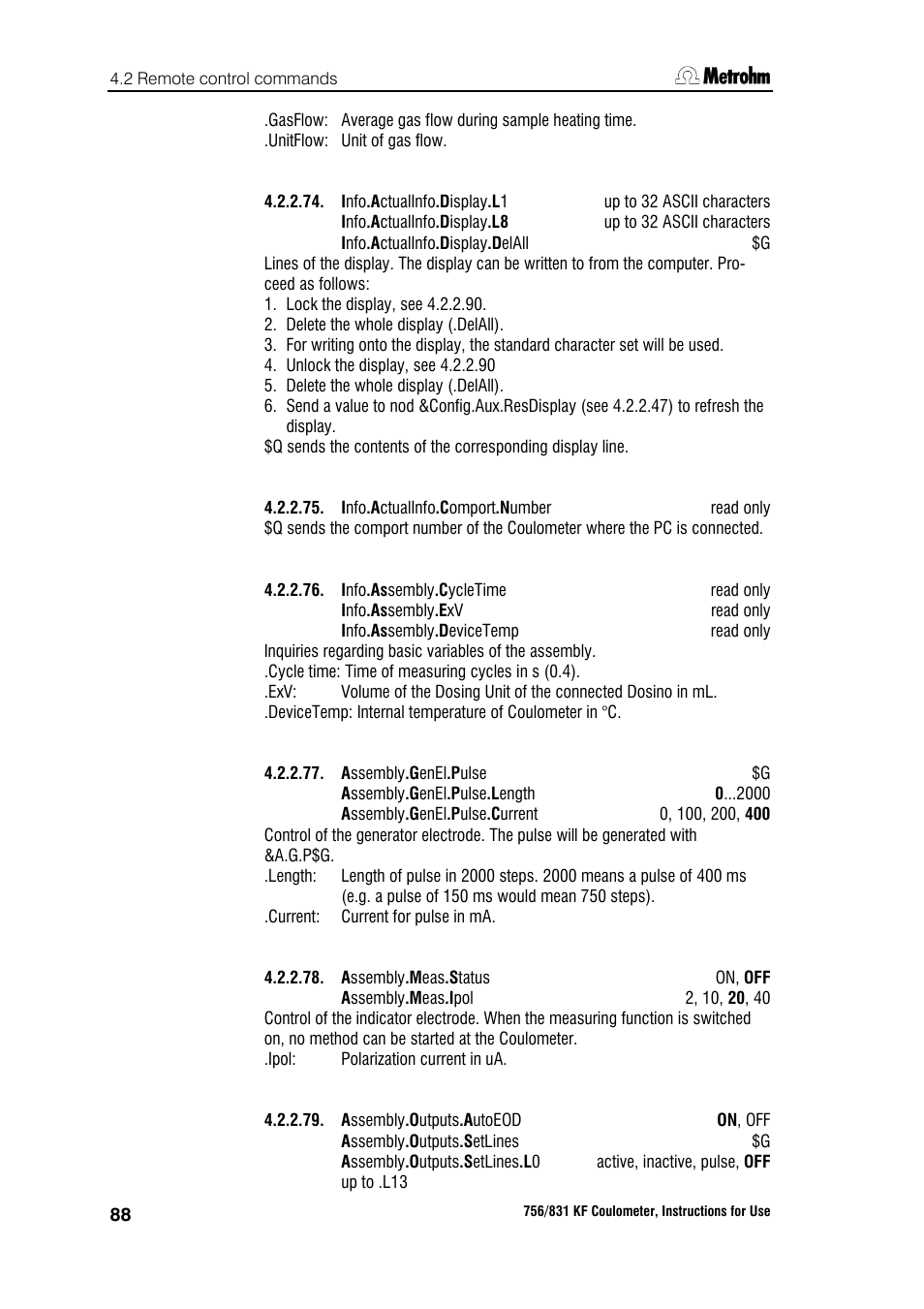 Metrohm 756 KF Coulometer User Manual | Page 96 / 163