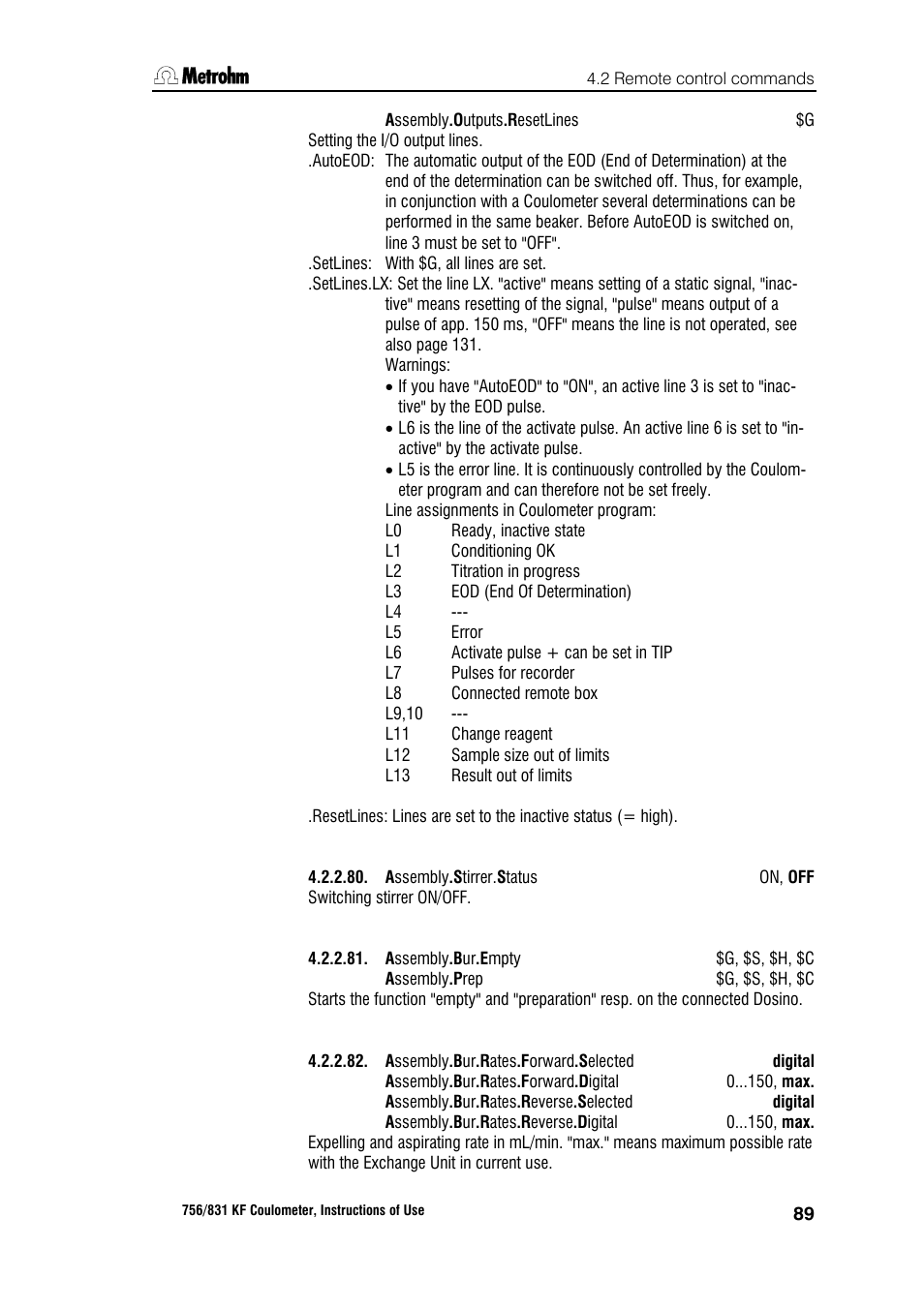 Metrohm 756 KF Coulometer User Manual | Page 97 / 163