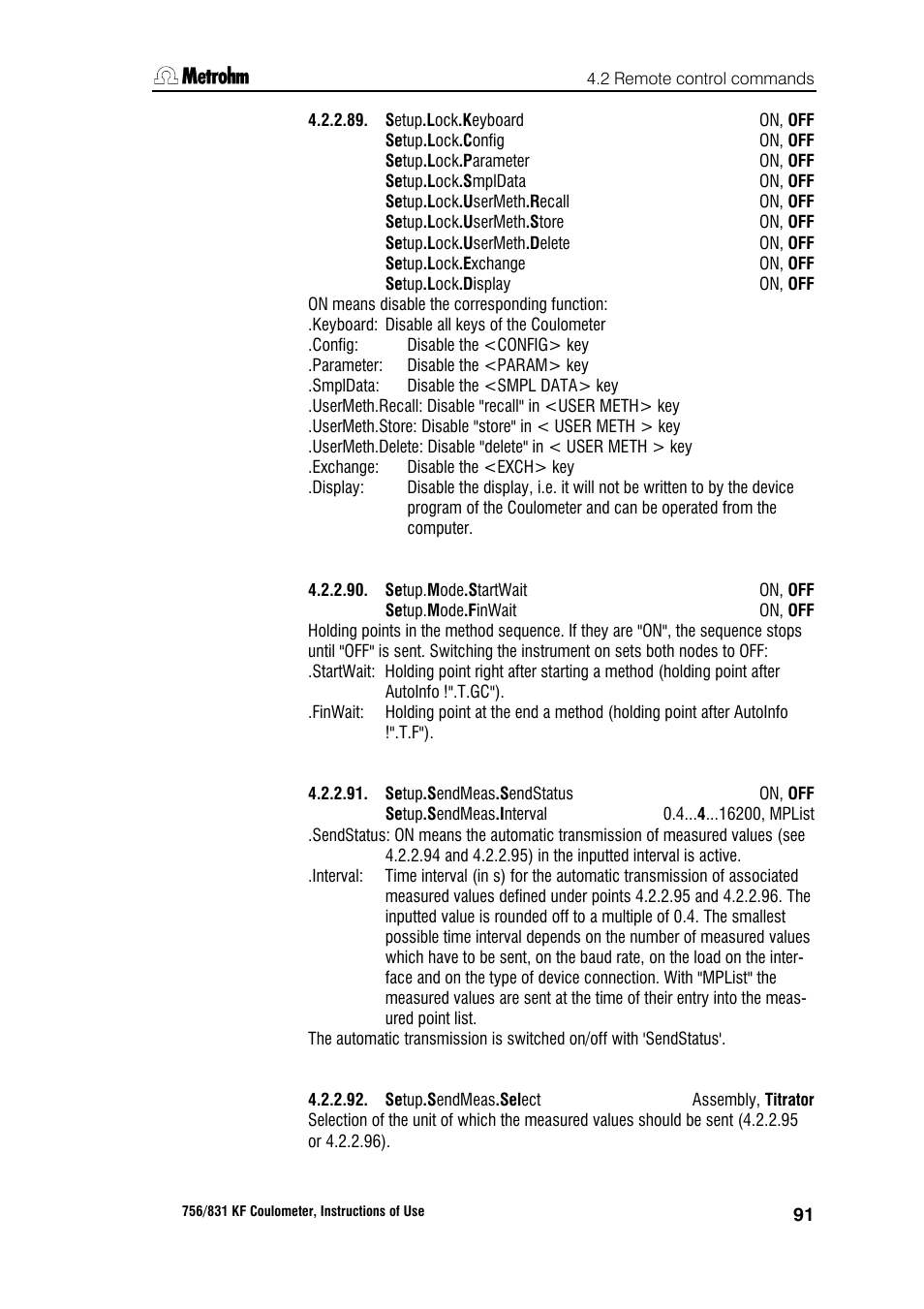 Metrohm 756 KF Coulometer User Manual | Page 99 / 163