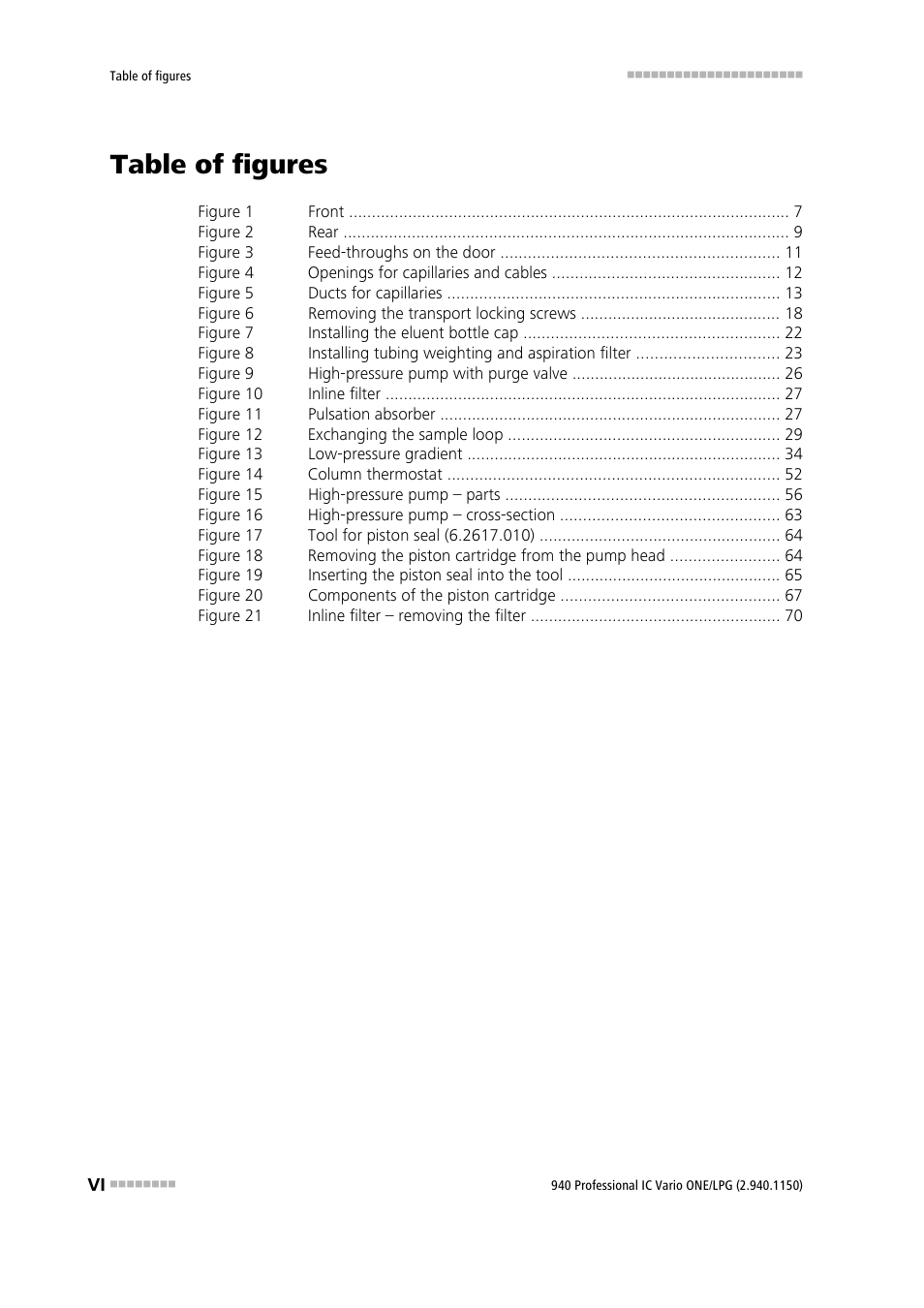 Table of figures | Metrohm 940 Professional IC Vario ONE/LPG User Manual | Page 8 / 98