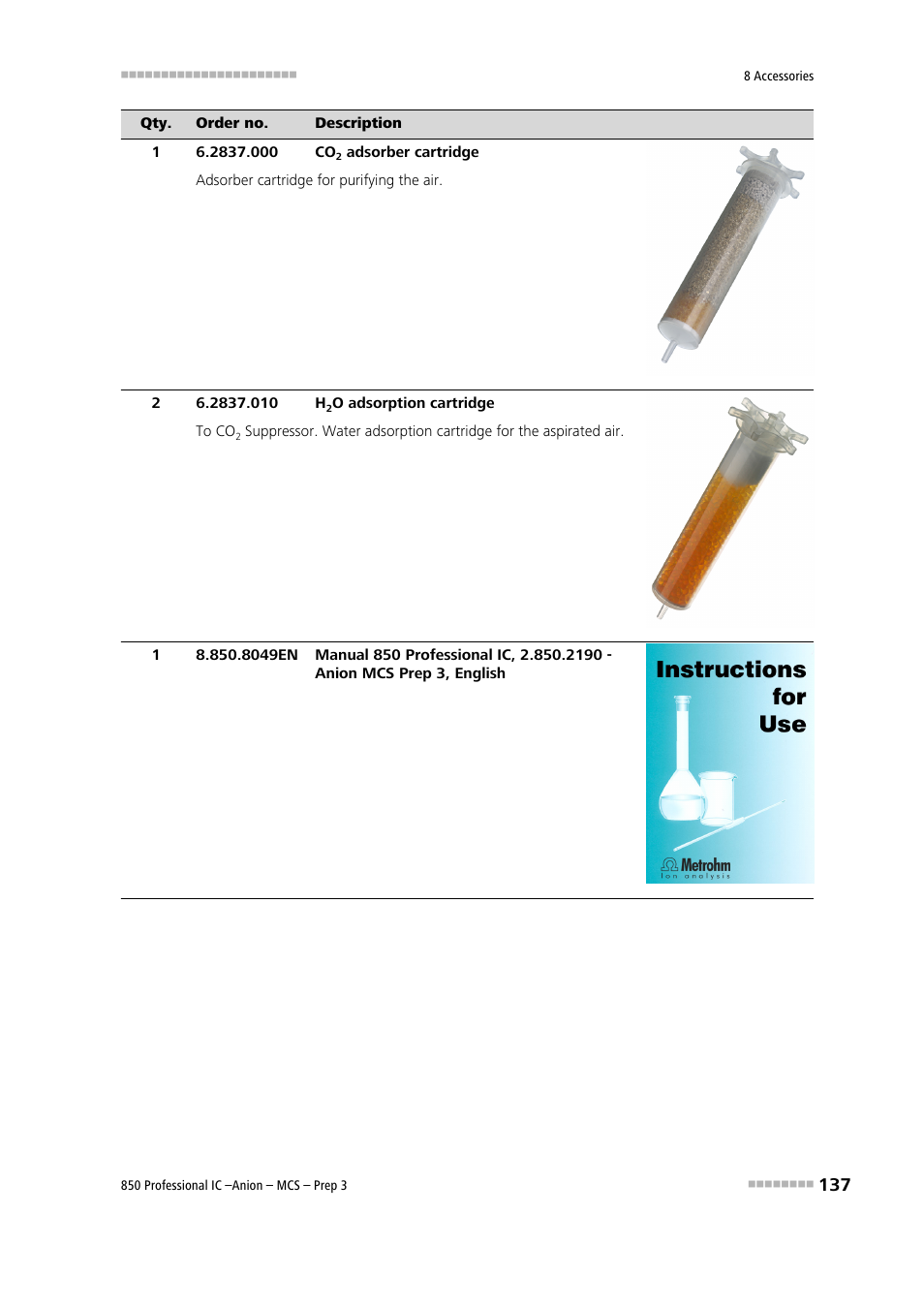 Metrohm 850 Professional IC Anion MCS Prep 3 User Manual | Page 147 / 154