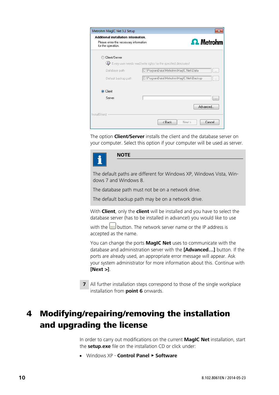 Metrohm MagIC Net 3.1 User Manual | Page 10 / 20